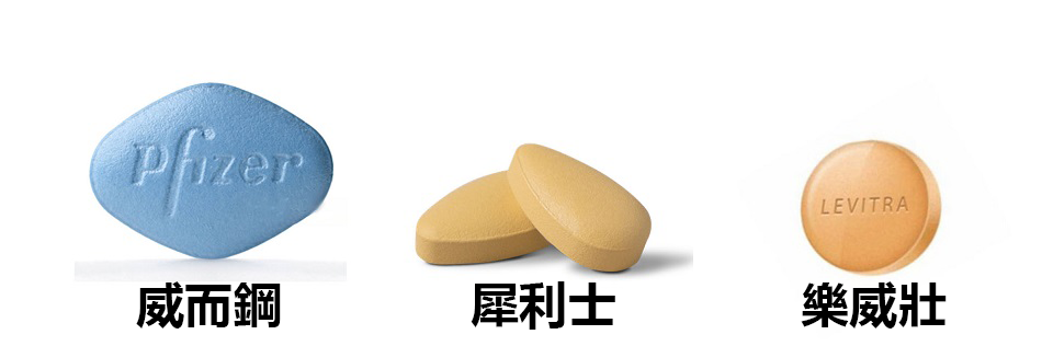 勃起功能障礙是最常見的性功能問題之一。常見藥物包括威而鋼、犀利士和樂威壯