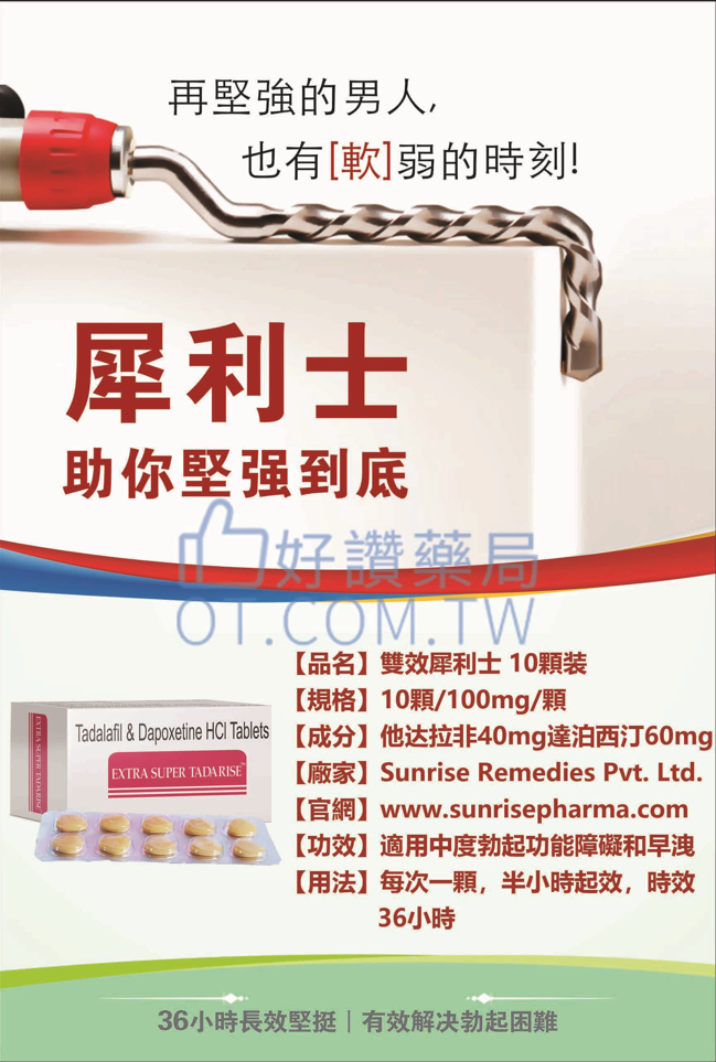 雙效犀利士100mg廣告海報