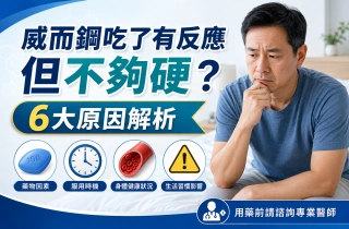 威而鋼吃了有反應但不夠硬？從吸收時間、血管狀態到使用方式一次看懂